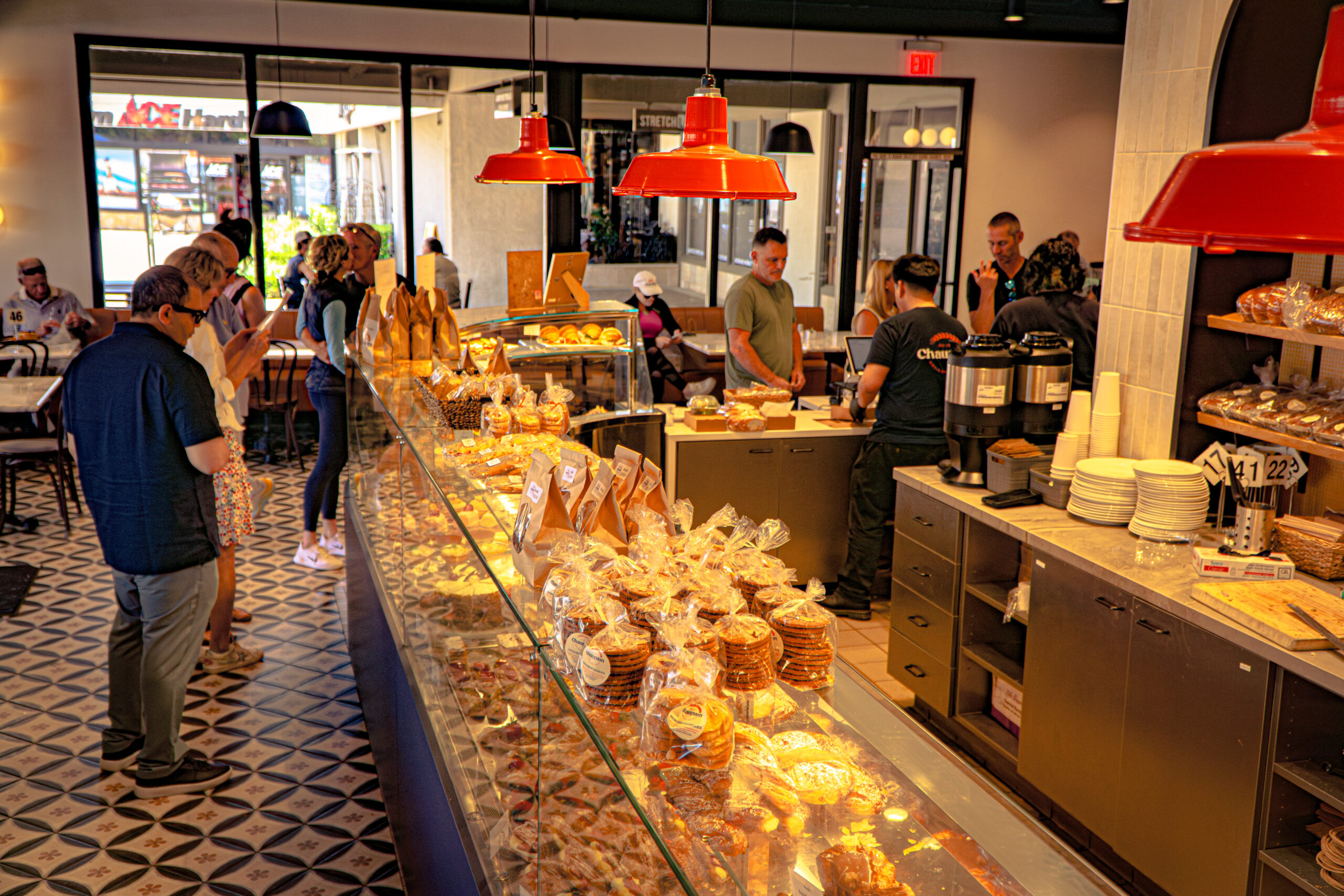 Inside view of Chaupain Bakery Newport Store